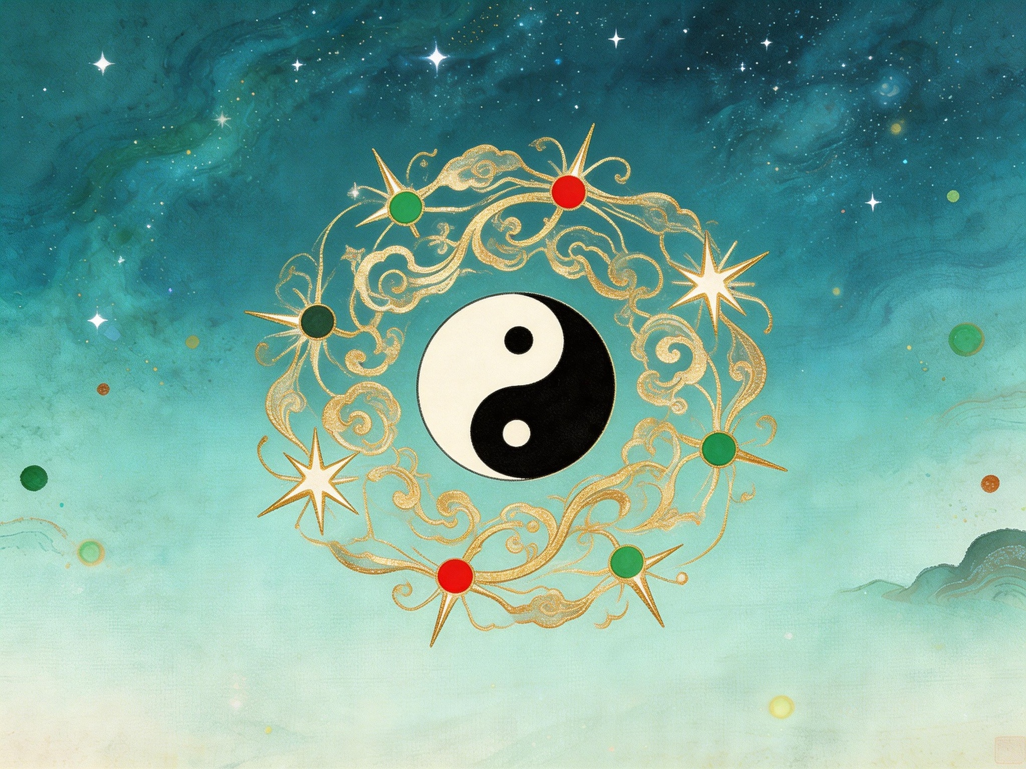 星空太极图形